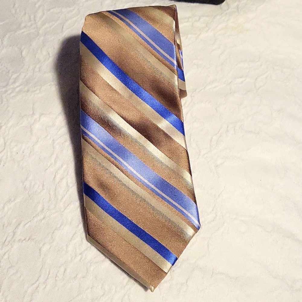 Joseph Abboud Men's pre-Owned stripe 100% Silk Necktie